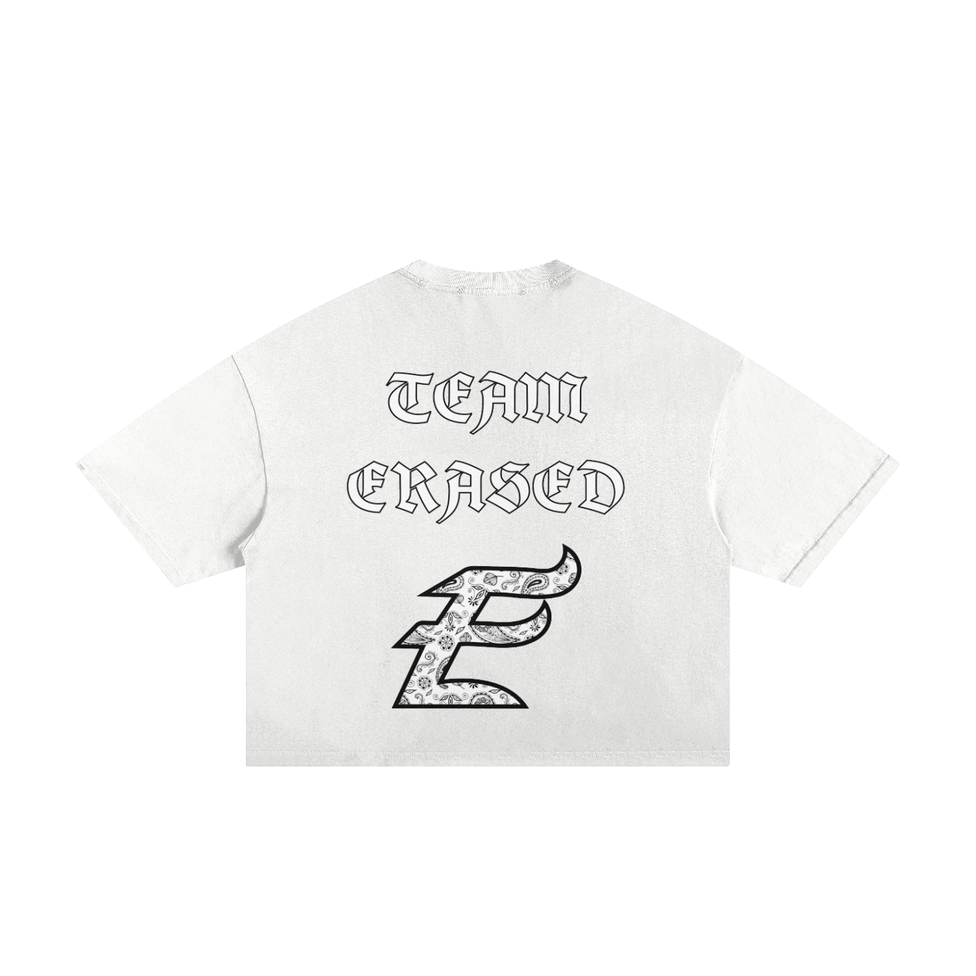 Erased Frayed Box Tee