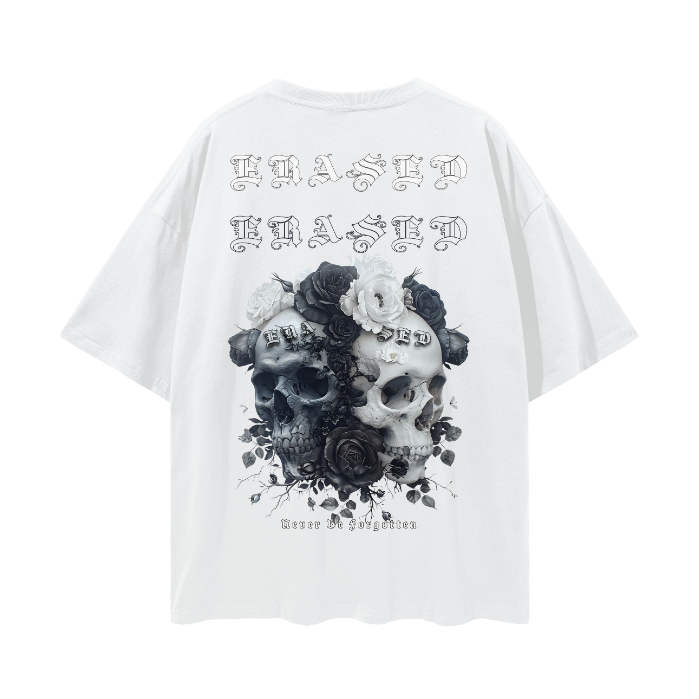 Erased Skull: Oversized Tee