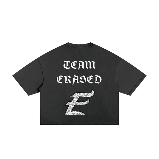 Erased Frayed Box Tee