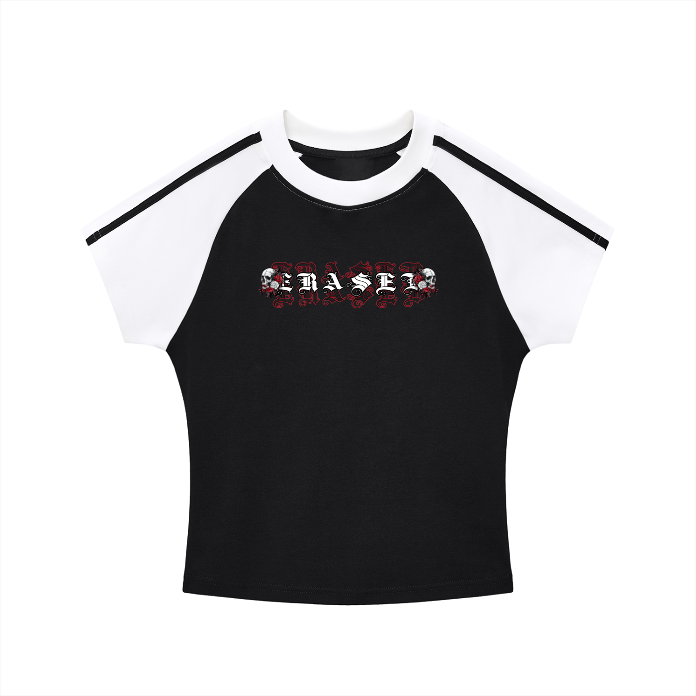 Red Skull: Women's Striped Tee