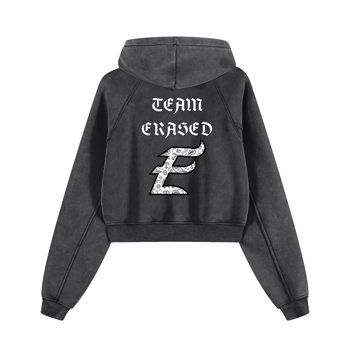 Women's Erased Cropped Hoodie