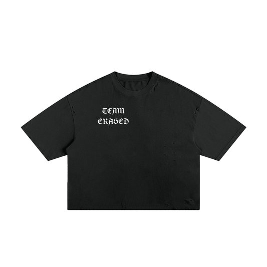 Erased Frayed Box Tee