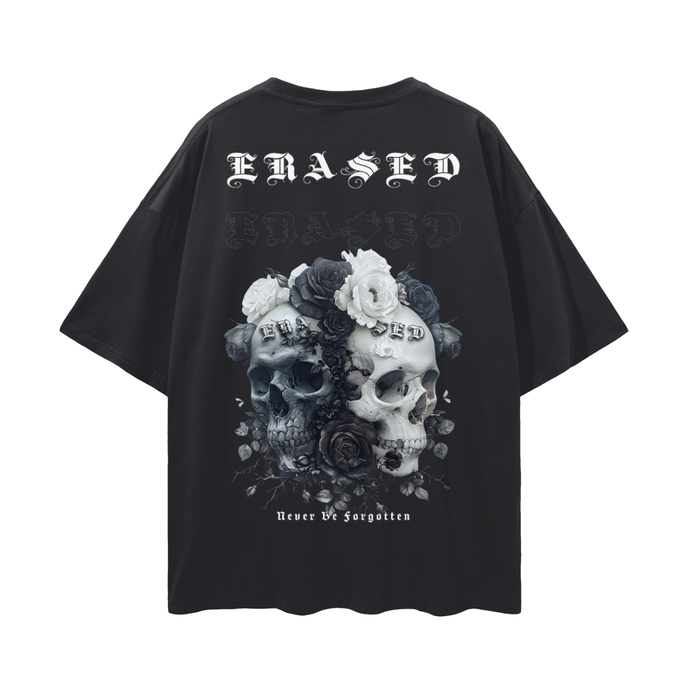 Erased Skull: Oversized Tee